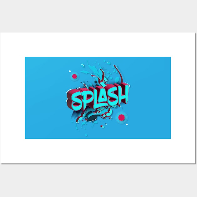 Square SPLASH Wall Art by euiarts